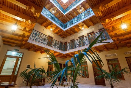 Usbekistan Reise mit Kindern - Hotel Iman Bukhara - Flur