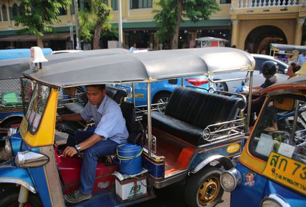 Thailand mit Kindern - Tuk tuk in Bangkok