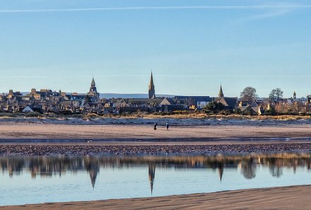 Schottland Familienreise - Schottland mit Kindern - Blick auf die Stadt in Nairn