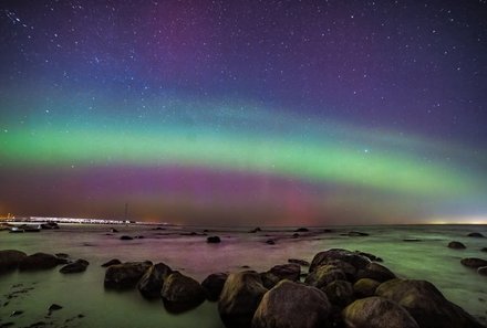 Familienreise Estland - Estland for family Winter - Nordlichter am Himmel