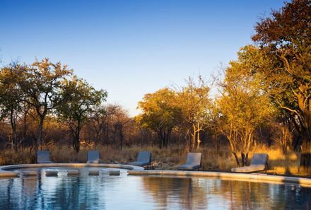 Namibia mit Kindern - Namibia individuell - Etosha Nationalpark - Mushara Bush Camp - Pool