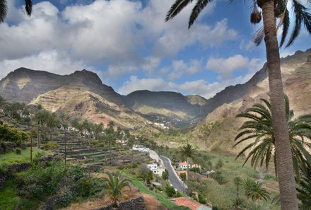 La Gomera Familienurlaub - La Gomera for family - Wanderung - Blick ins Tal