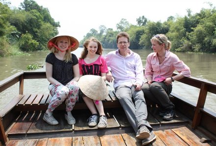 Vietnam mit Kindern - Vietnam for family - Bootstour im Mekong Delta