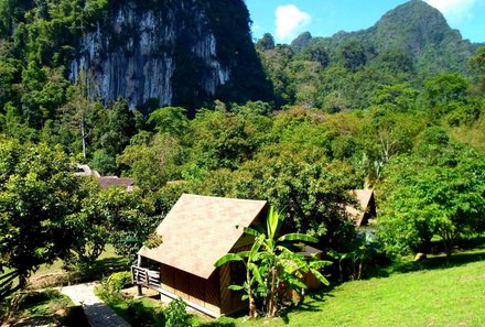 Thailand Familienreise mit Kindern - Thailand for family individuell - The Cliff & River Jungle Resort - Unterkünfte in tropischer Umgebung