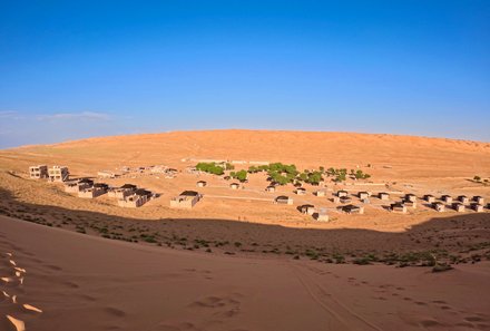 Oman for family individuell - Oman mit Kindern - Blick auf Wüstencamp