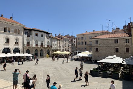 Kroatien mit Kindern - Kroatien for family - Pula - Platz bei Augustustempel