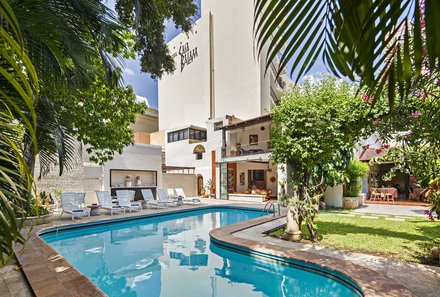 Mexiko Familienreise - Mexiko for family - Hotel Casa del Balam - Hotel mit Pool