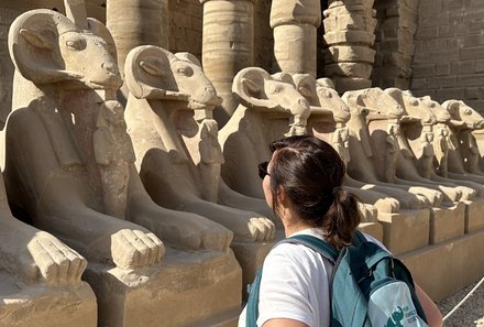 Familienreise Ägypten - Ägypten for family - Nadja Albrecht besichtigt Karnak Tempel