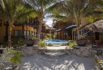Mexiko Familienreise - Mexiko for young family individuell - Hotel Holbox Dream - Swimmingpool