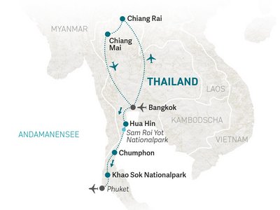 Thailand for family individuell - Thailand Familienreise mit Kindern - Reiseroute 2025