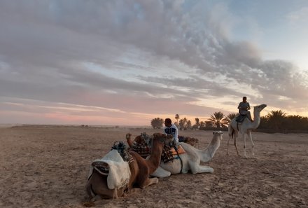 Tunesien Familienurlaub - Tunesien for family - Kamel-Trekking in der Sahara