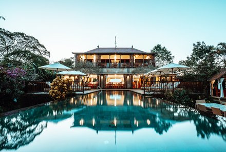 Bali for family deluxe - Familienreise Bali mit Kindern - Munduk Moding Plantation - Hotel mit Pool