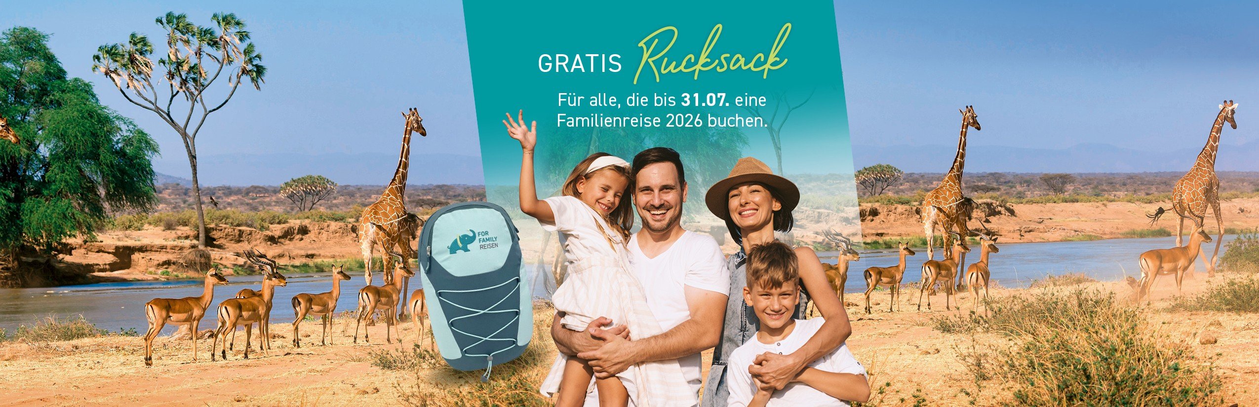 Familienreisen - Fernreisen mit Kindern - For Family Reisen - Header Katalog 2025
