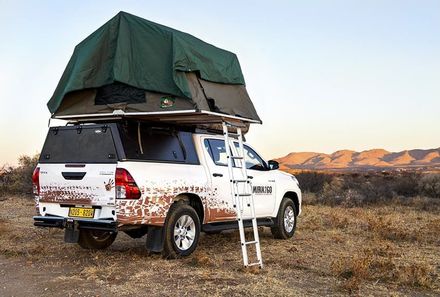 Namibia Familienreise - Namibia for family individuell - Namibia2go Double Cab 4x4 mit Dachzelt