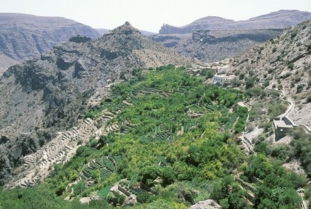 Oman mit Kindern - Oman Urlaub mit Kindern - Blick auf Jebel Akhdar