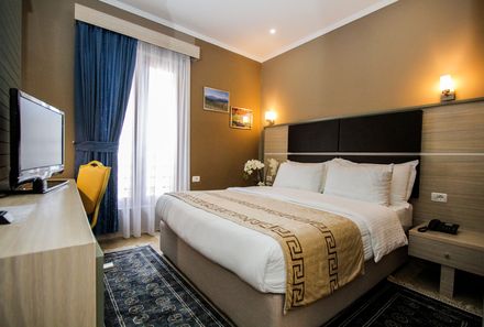 Albanien Familienreise - Albanien for family - Tirana Capital Hotel Zimmer