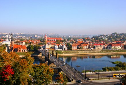 Baltikum for family - Kaunas - Panoramablick der Stadt