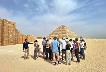 Familienreise Ägypten - Ägypten for family - Pyramiden von Gizeh - Reisegruppe