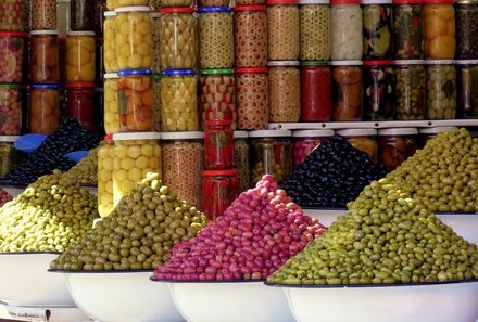 Marokko mit Kindern - Marokko for family Summer - Spezialitäten auf den Souks von Marrakesch