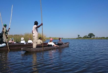 Botswana mit Jugendlichen - Bootstour