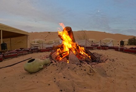 Tunesien Familienurlaub - Tunesien for family - Wüstencamp Abdelmoula mit Lagerfeuer