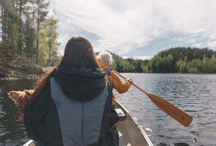 Schweden Familienreise - Schweden for family Komfort - Kanutour nach Granö