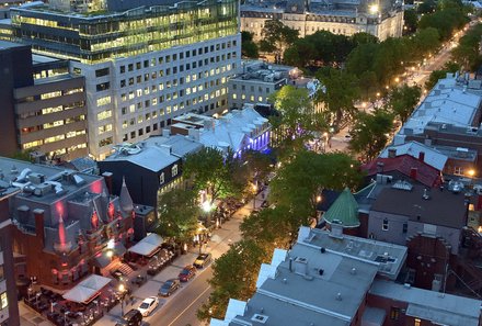 Ostkanada for family - Ostkanada Familienreise mit Kindern - Hotel Le Concorde Quebec - Straße