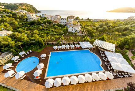 Albanien Familienreise - Albanien for family - Rapos Resort Hotel Pool