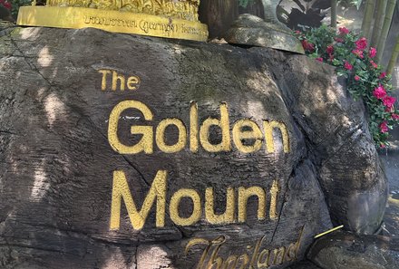 Thailand Familienreise mit Kindern - Thailand for family individuell - Golden Mount Eingang