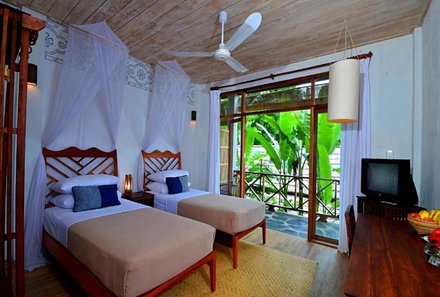 Laos & Vietnam Familienreise - Laos Reise mit Kindern - Luang Prabang My Dream Boutique Resort Betten
