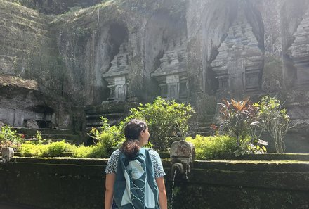 Bali mit Jugendlichen - Java & Bali Family & Teens - Mit For Family Reisen Rucksack im Tempel Gunung Kawi