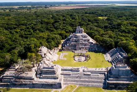 Mexiko Familienreise - Ausgrabungsstätte Edzna