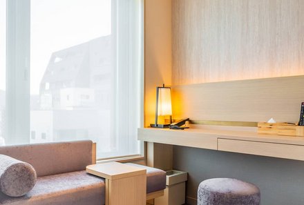 Japan for family individuell - Keio Prelia Karasuma Gojo - Ausstattung im Zimmer