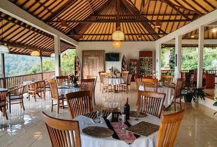 Java-Bali Family & Teens - Bali Familienurlaub - Munduk Sari Resort - Restaurant