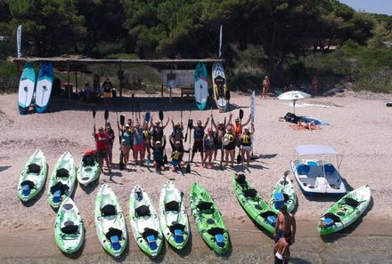 Griechenland Familienreise - Chalkidiki for family - Kajaktour