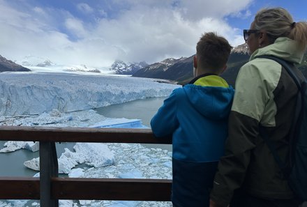 Patagonien Family & Teens - Gletscher Perito Moreno - Nadja Albrecht mit Sohn