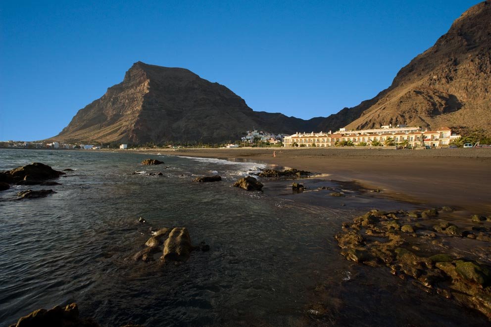 Kanaren mit Kindern - Teneriffa mit Kindern - La Gomera mit Kindern - Strand auf La Gomera im Valle Gran Rey