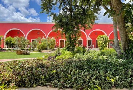 Mexiko Familienreise - Mexiko for family - Hacienda Maria Elena - Garten