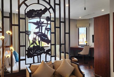 Vietnam Familienreise - Vietnam for family - Mekong Delta - Happy Life Grand Hotel - Zimmer Eingang