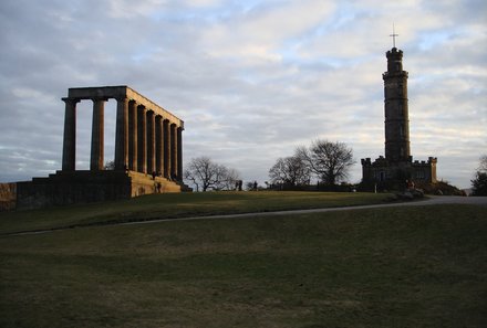 Schottland Familienreise - Schottland mit Kindern - Edinburgh Nelson Denkmal