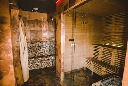 Baltikum for family individuell - Baltikum Familienreise - Hanza Hotel Riga - Sauna