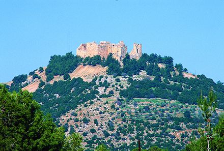 Jordanien Rundreise mit Kindern - ajuln Außenansicht Burg 