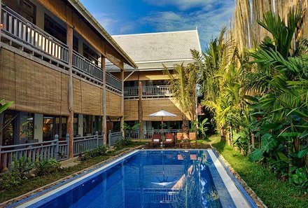 Laos & Vietnam Familienreise - Laos Reise mit Kindern - Luang Prabang My Dream Boutique Resort Pool