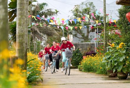 Vietnam for family individuell - Tra Que Herbal Village - Fahrradtour