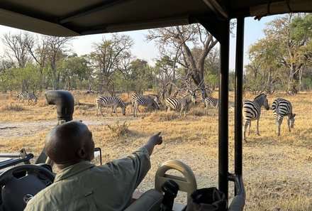 Botswana mit Kindern - Botswana Fly-In-Safari individuell - Jeep-Tour im Moremi Game Reserve