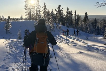 Schweden for family Winter - Schneeschuhwanderung - Familien