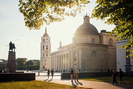Baltikum for family - Vilnius - Sonnenschein