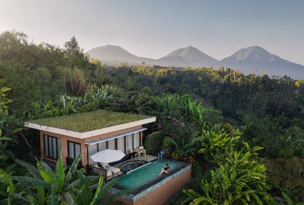 Bali for family deluxe - Familienreise Bali mit Kindern - Munduk Moding Plantation - Unterkunft im Grünen