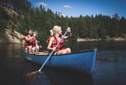 Finnland Familienreise - Finnland for family - Kanufahrt Oulanka Nationalpark