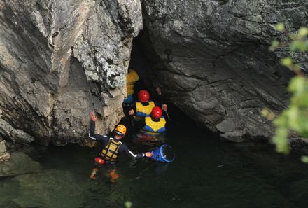 Norwegen mit Kindern  - Norwegen for family - auf in die Grotte